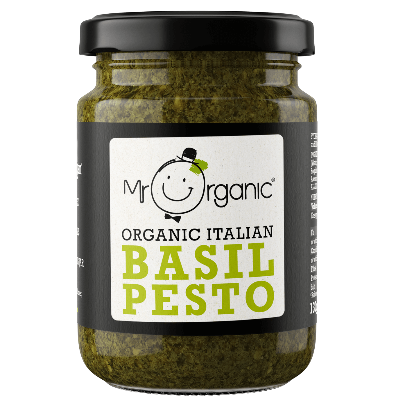 Basil Pesto 130g Vegan Basil Pesto Sauce Mr Organic