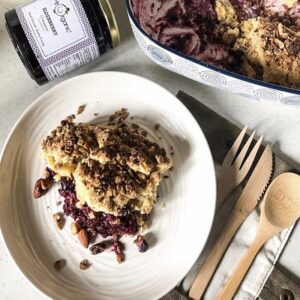 Elderberry and Forest Fruit Crumble