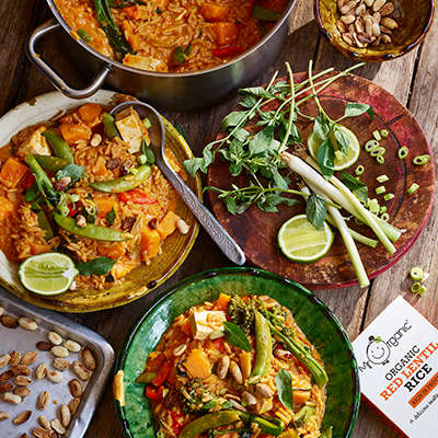 Gaz Aromatic 1 Pot Red Curry with Protein Rice