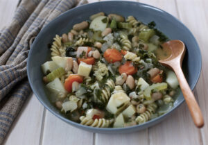 Comforting Cannellini Bean and Veggie Soup