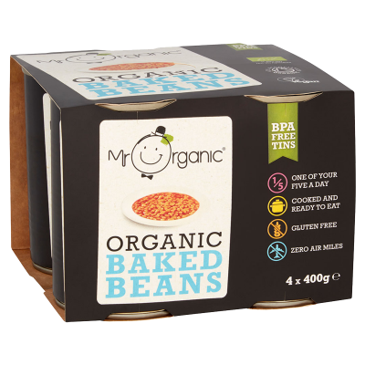 4 Pack Organic Baked Beans