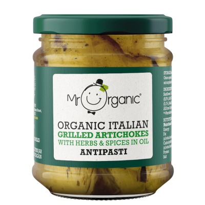 Organic Italian Grilled Artichokes With Heards & Spices In Oil