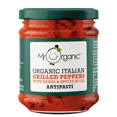 Organic Italian Grilled Red Peppers Antipasti