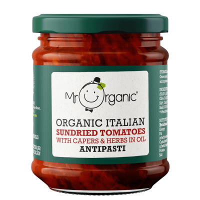 Organic Italian Sundried Tomatoes with Capers & Herbs in Oil